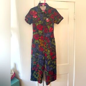 LUCY & YAK Ragan Jumpsuit in floral Maria print (US size 6, UK size 10)